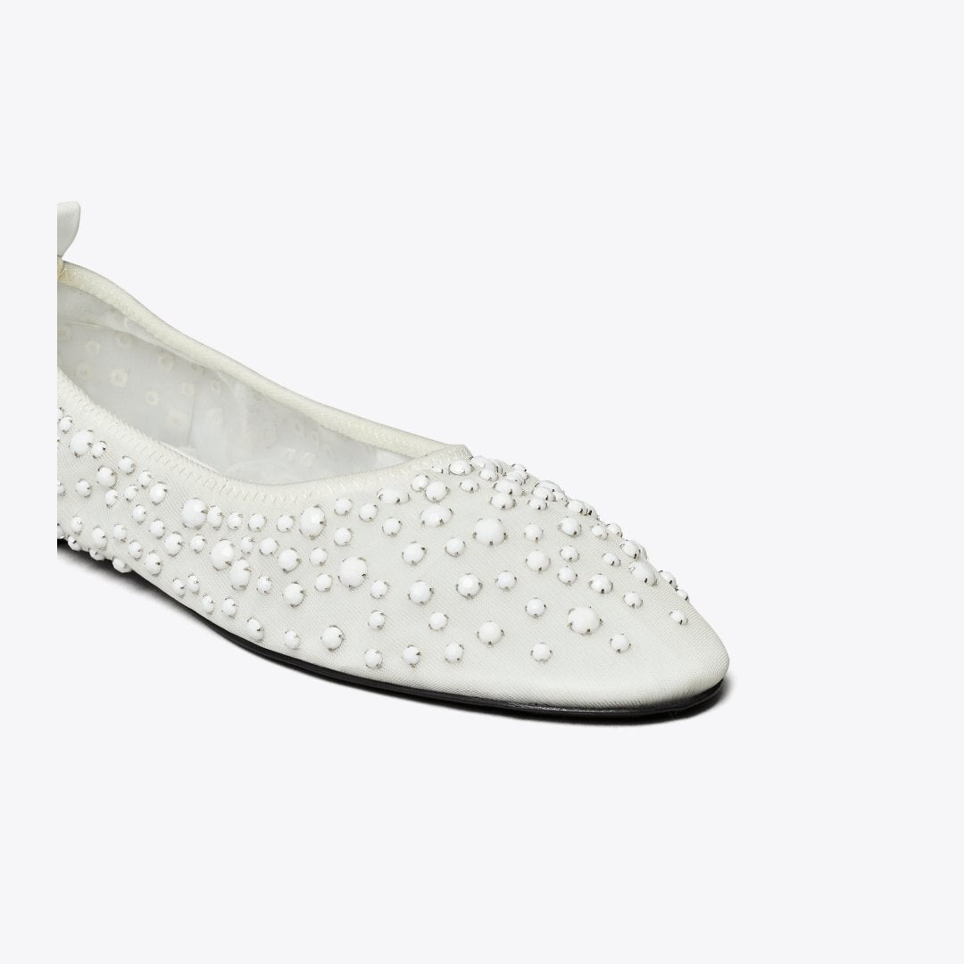 Tory Burch Crystal Ballet OPTIC WHITE