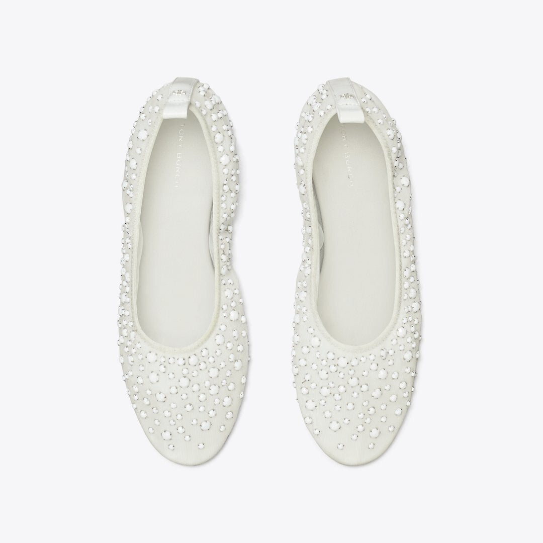 Tory Burch Crystal Ballet OPTIC WHITE
