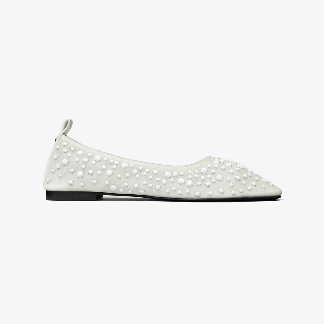 Tory Burch Crystal Ballet OPTIC WHITE