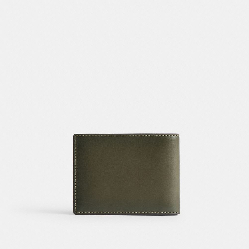 Coach Slim Billfold Wallet Army Green