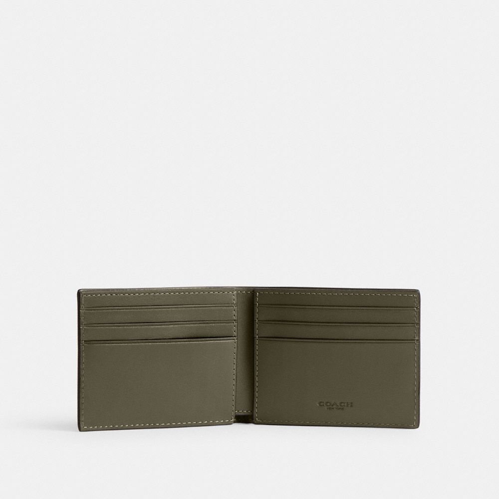 Coach Slim Billfold Wallet Army Green