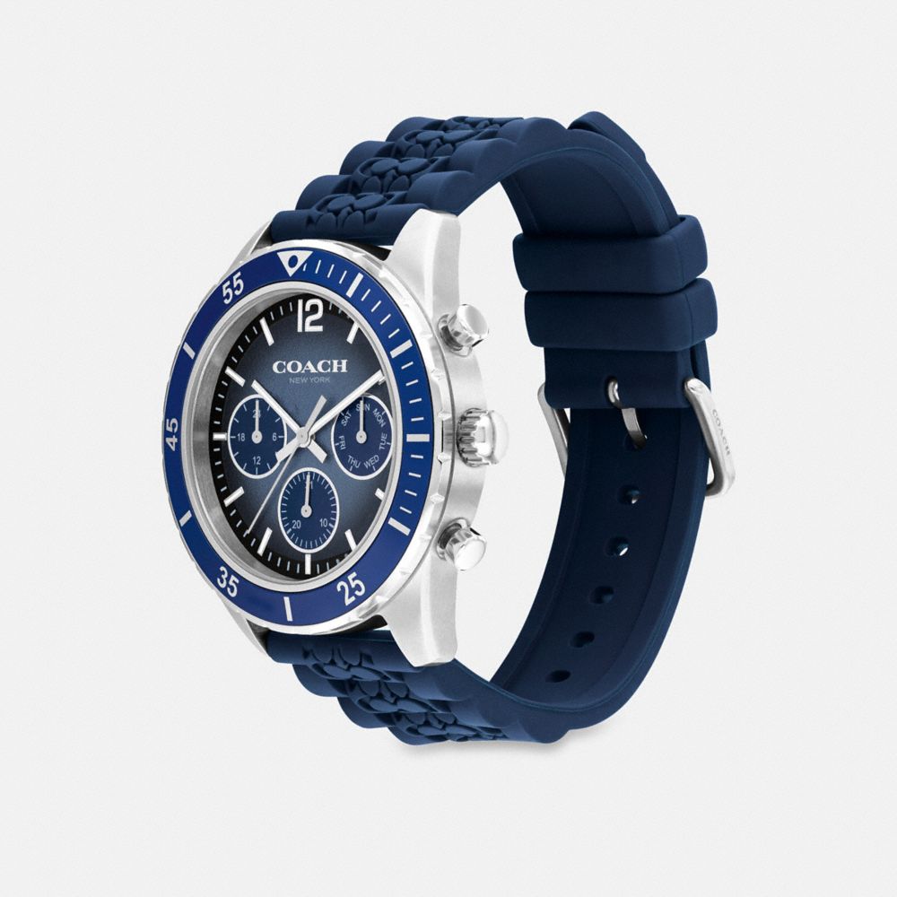 Coach Cole Watch, 44 Mm Navy Blue