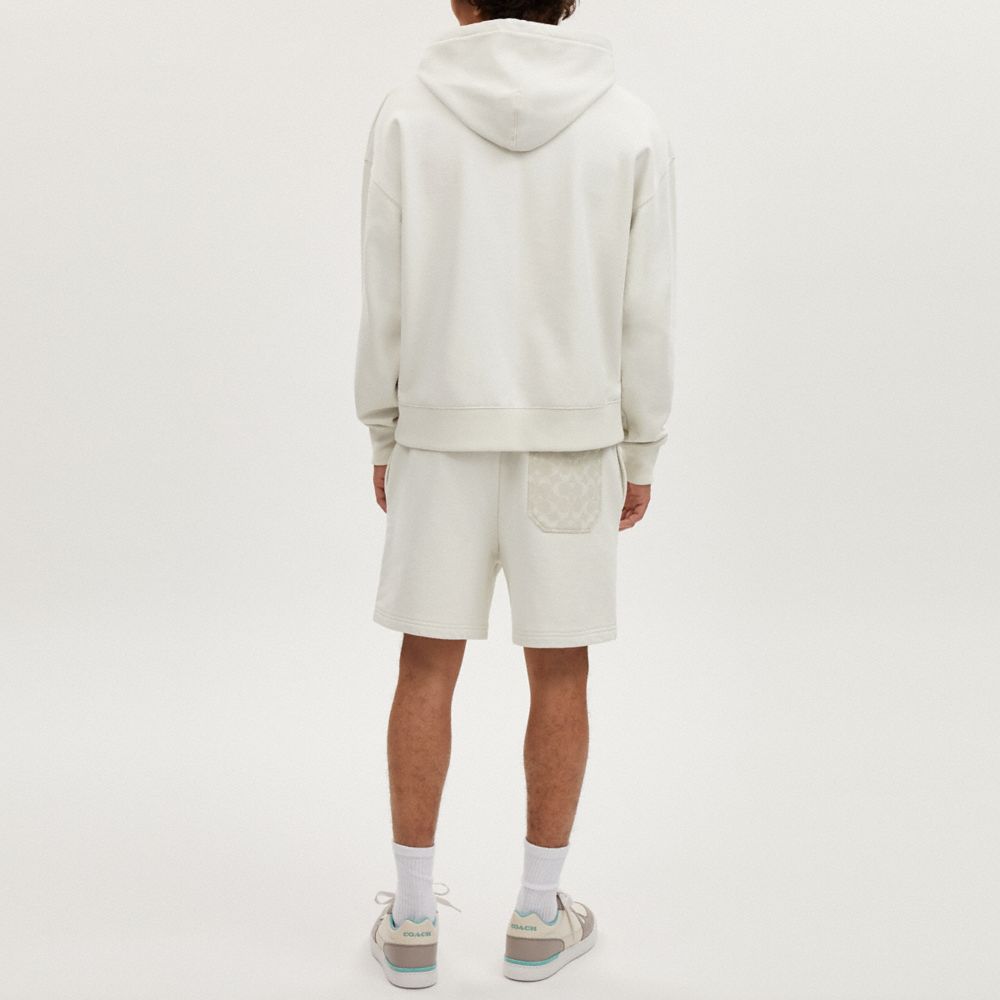 Coach Tonal Signature Shorts Off White