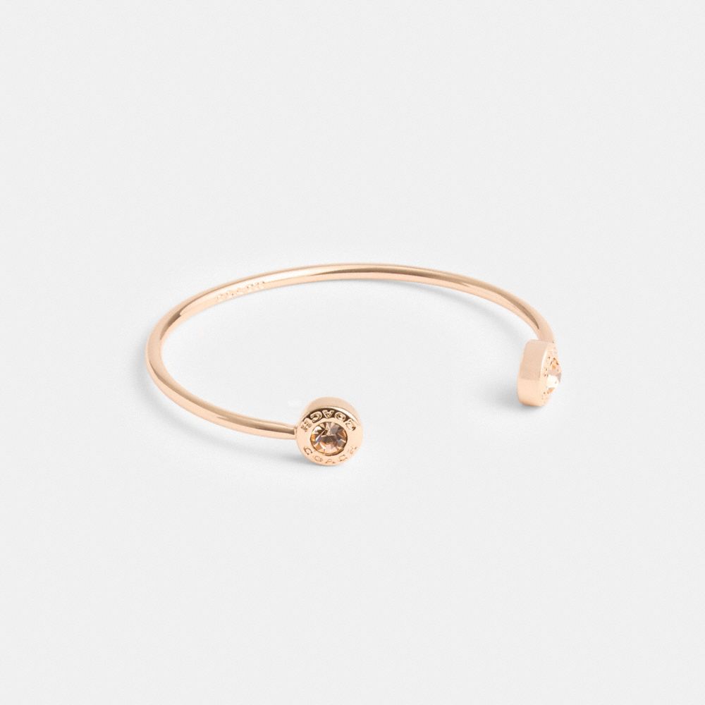 Coach Open Circle Cuff Rose Gold