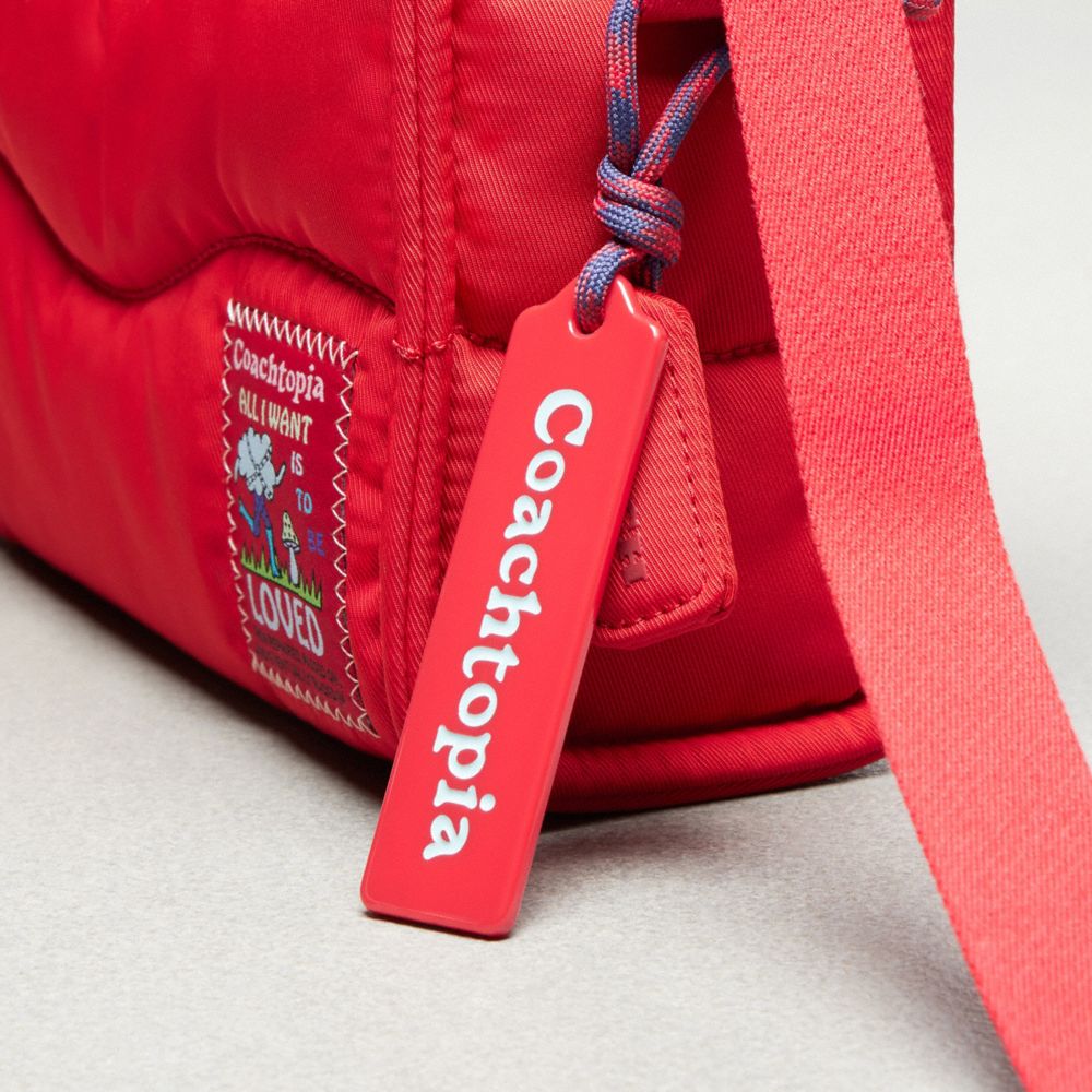 Coach Coachtopia Loop Mini Tote Rosebud Red