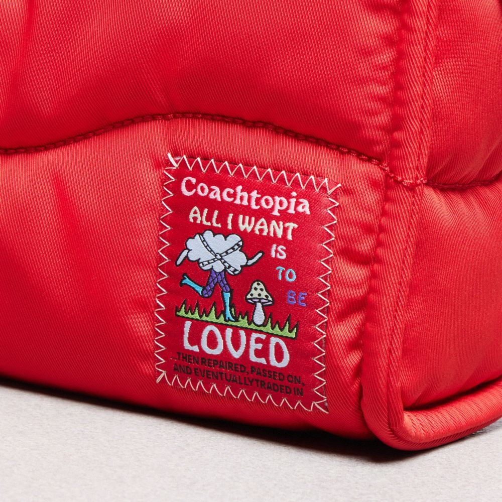 Coach Coachtopia Loop Mini Tote Rosebud Red