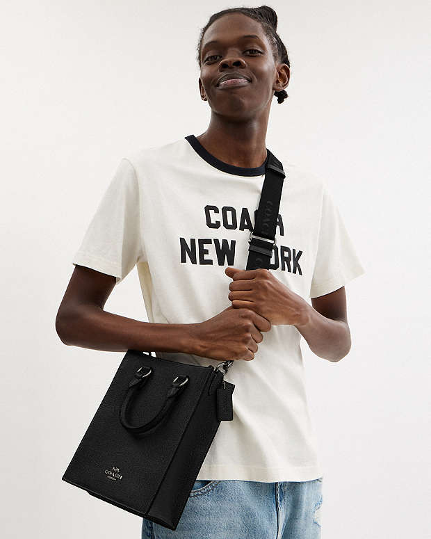 Dylan Tote Bag Pebbled Leather-Gunmetal-Black Pebbled Leather-Gunmetal-Black