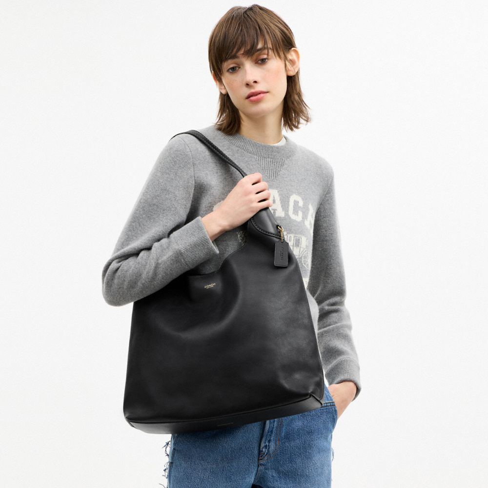 Coach Brooklyn Shoulder Bag 39 Brass Black
