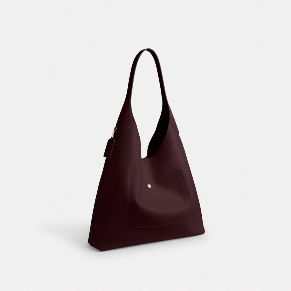 Coach Brooklyn Shoulder Bag 39 Brass Merlot
