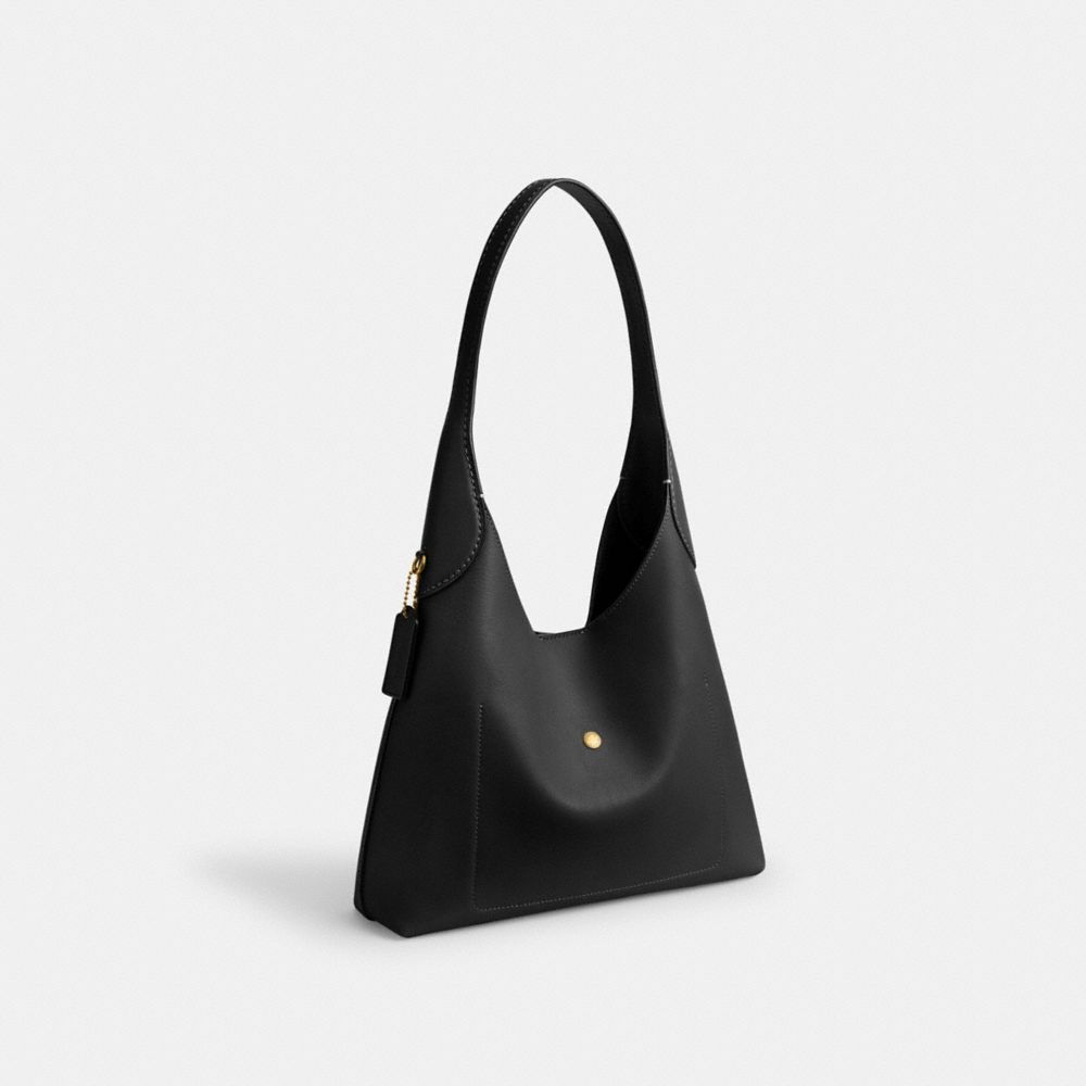 Coach Brooklyn Shoulder Bag 28 Brass Black