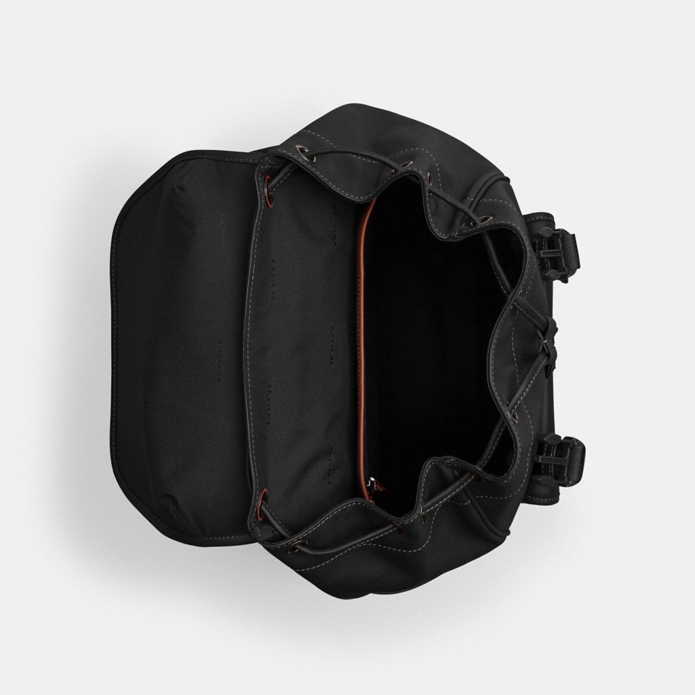Coach League Flap Backpack Black