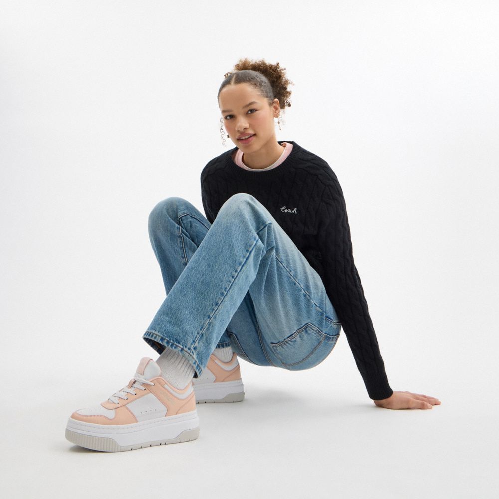 Women's Coach Platform Sneaker Optic White Blush