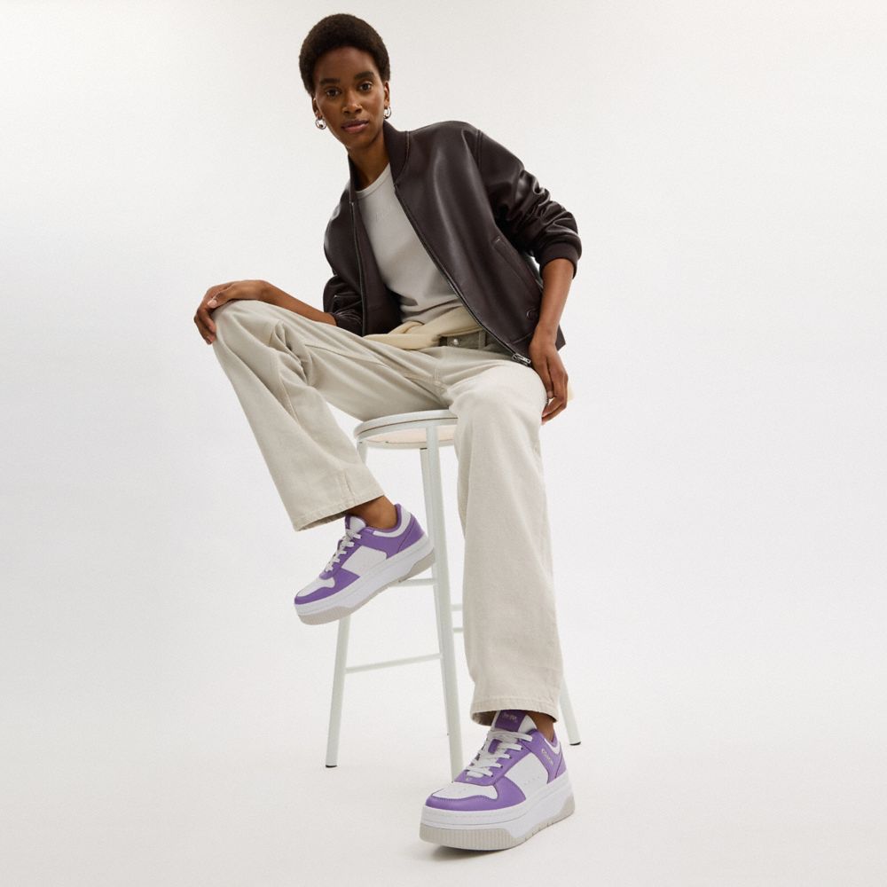 Women's Coach Platform Sneaker Iris Optic White