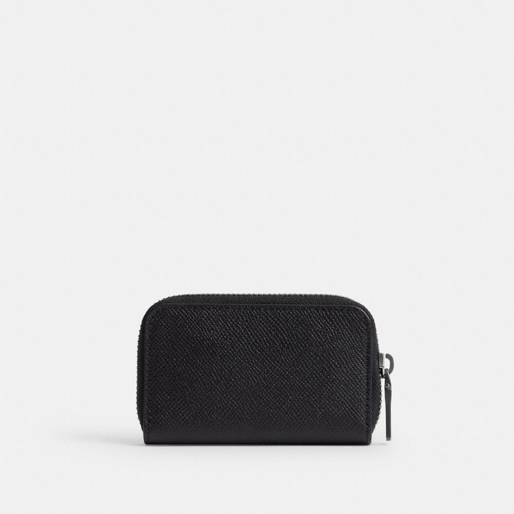 Coach Small Zip Around Card Case Black