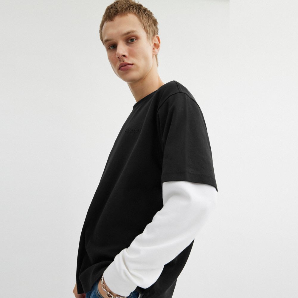 Coach T Shirt In Organic Cotton Black