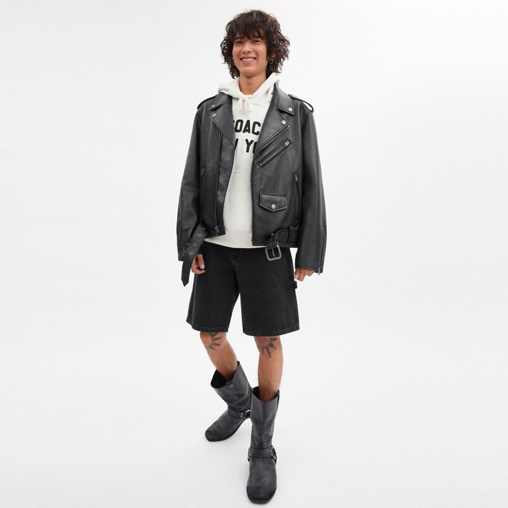 Coach Moto Jacket Black