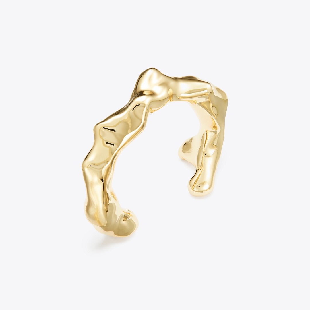 Tory Burch Curiosity Coral Cuff Light Brass