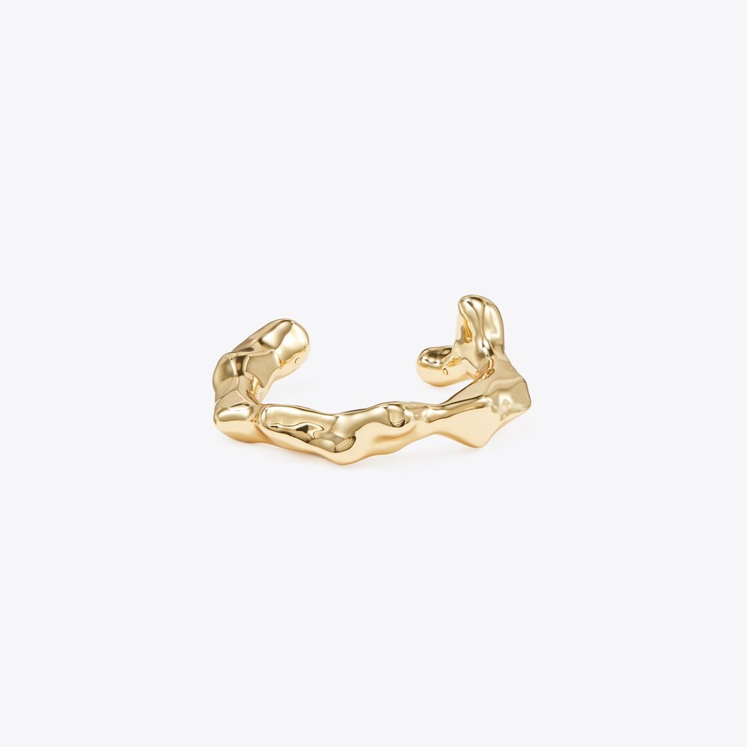 Tory Burch Curiosity Coral Cuff Light Brass