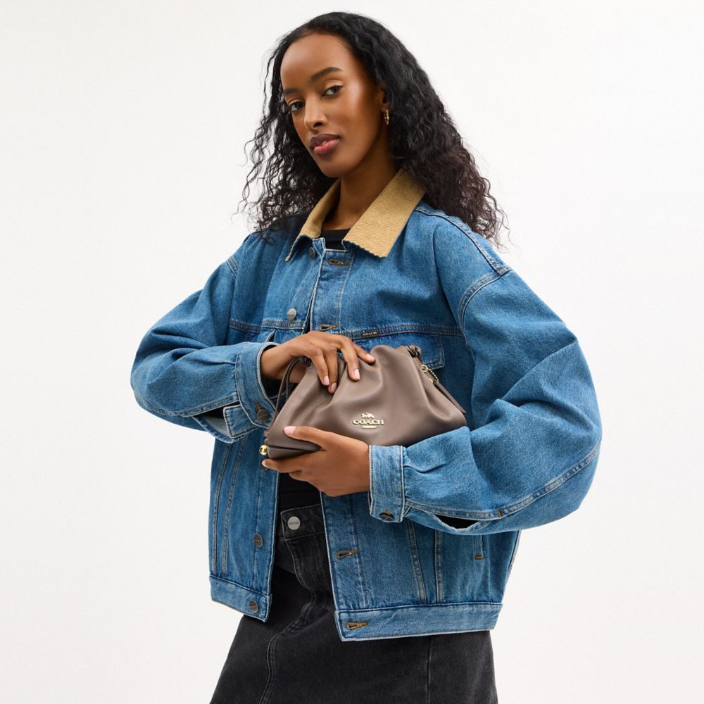 Coach Faye Shoulder Bag Gold Dark Stone