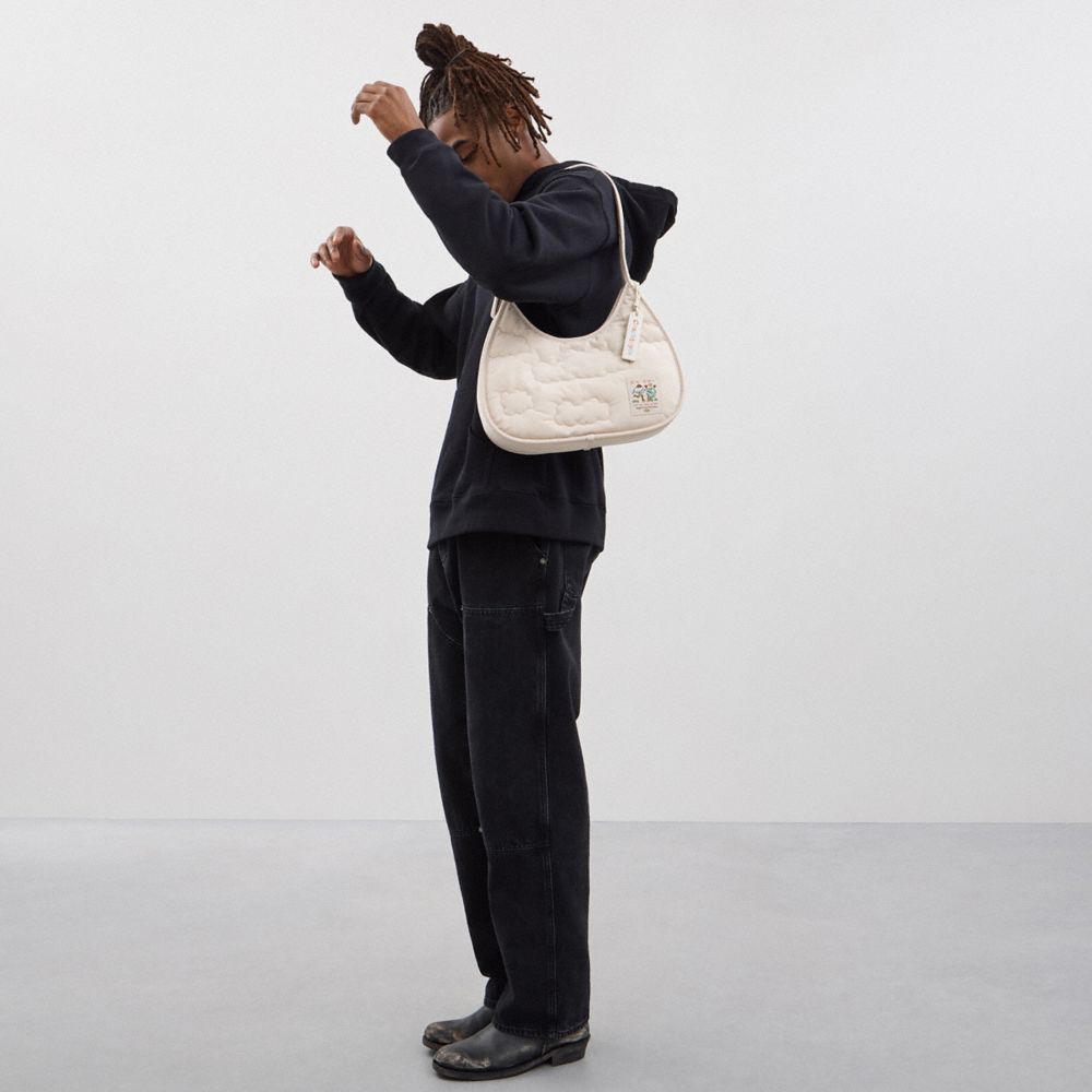 Coach Coachtopia Loop Ergo Bag With Cloud Quilting Cloud Cloud