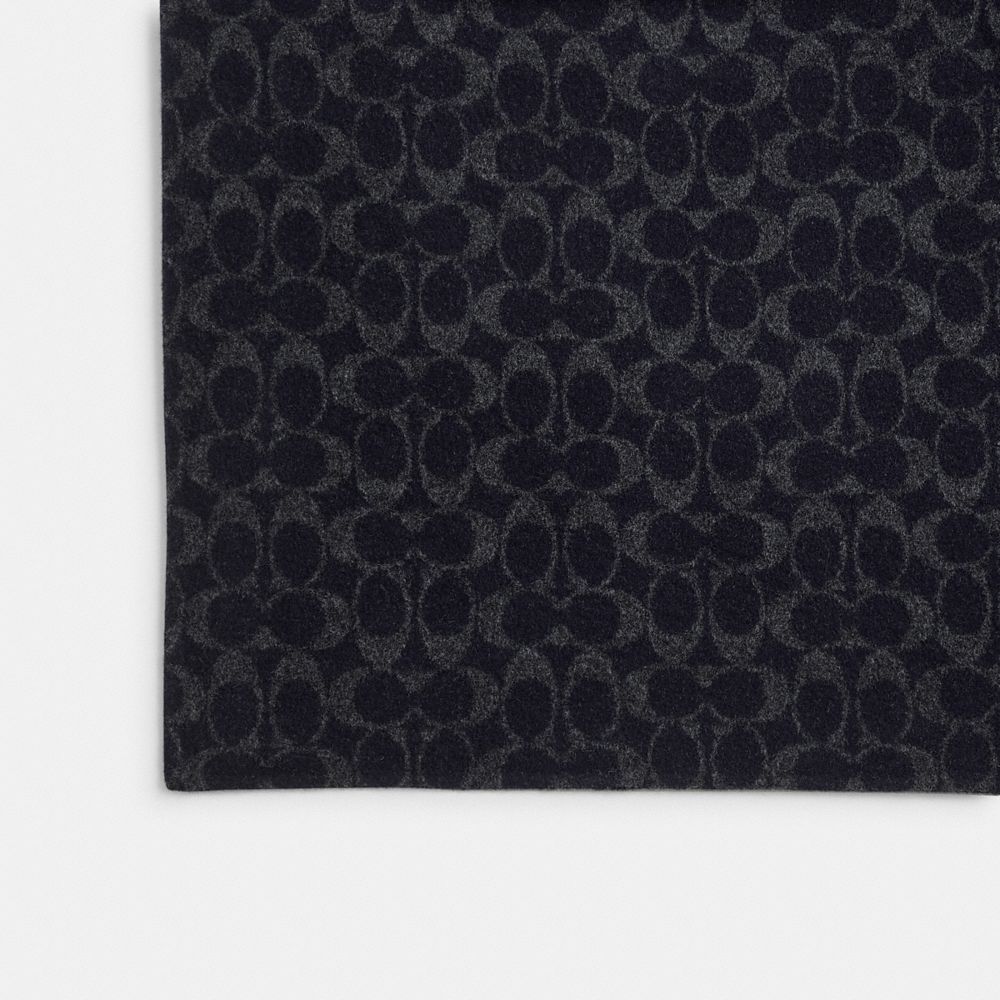 Coach Double Faced Wool Coat Navy Blue