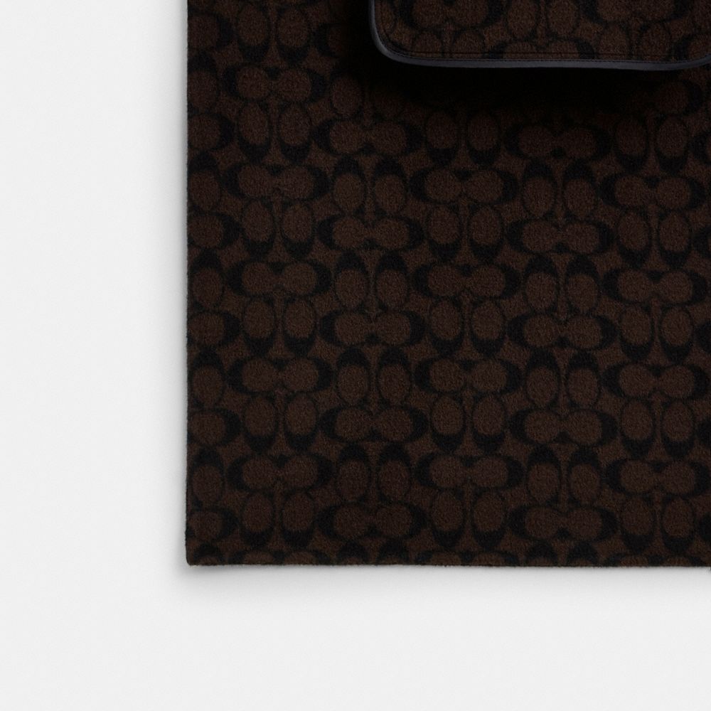 Coach Double Faced Wool Coat Black