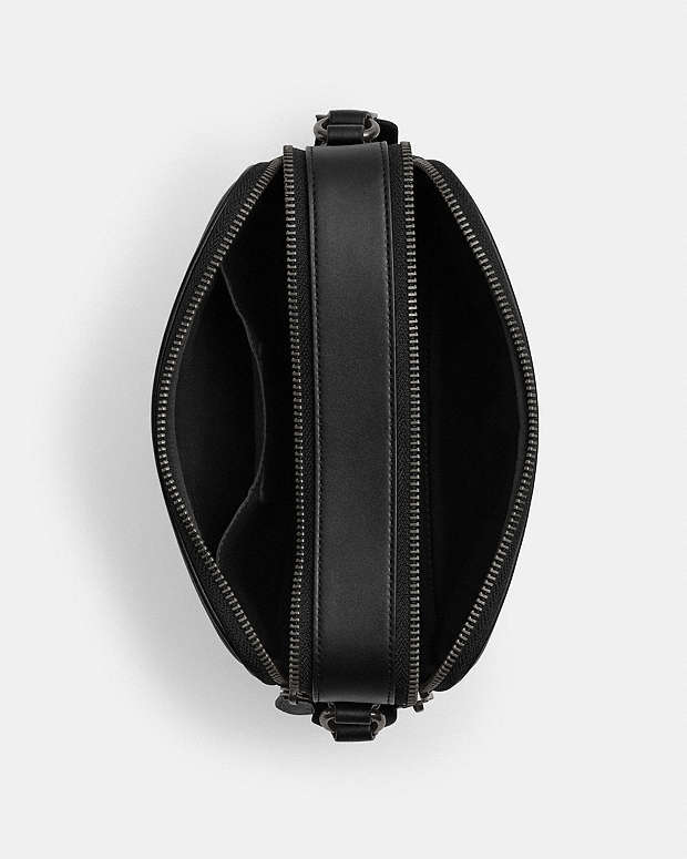 Graham Crossbody Bag In Signature Canvas Signature Canvas-Gunmetal-Charcoal-Black Signature Canvas-Gunmetal-Charcoal-Black