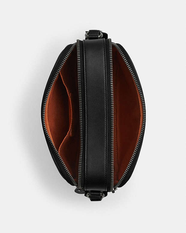 Graham Crossbody Bag In Signature Canvas Signature Canvas-Qb-Tan-Black Signature Canvas-Qb-Tan-Black