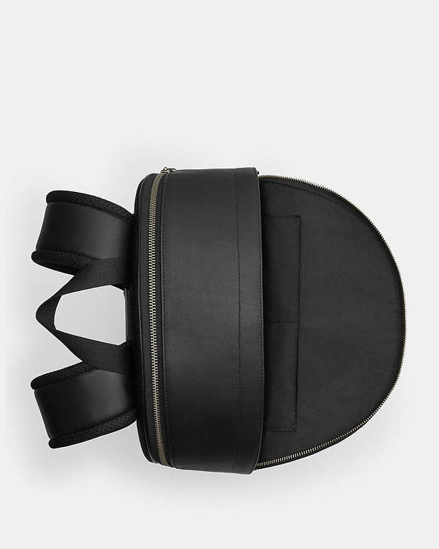 West Backpack In Signature Canvas With Varsity Stripe Signature Canvas-Gunmetal-Charcoal-Denim-Chalk Signature Canvas-Gunmetal-Charcoal-Denim-Chalk