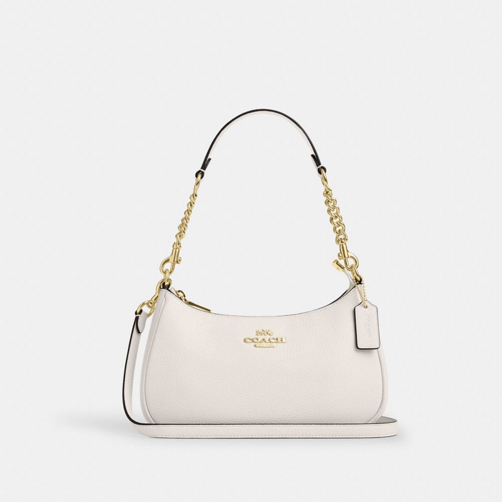 Coach Teri Shoulder Bag Gold Chalk