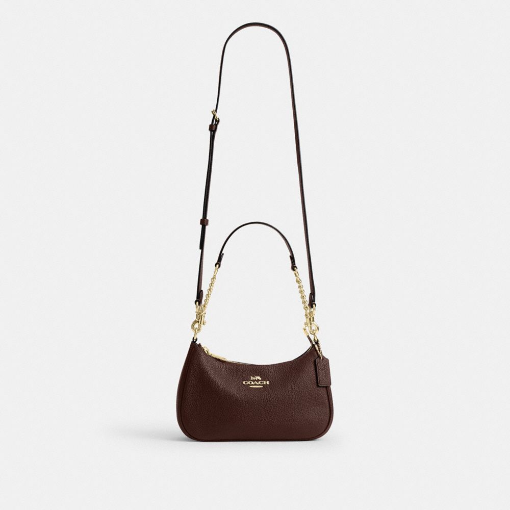 Women's Coach Teri Shoulder Bag Gold Maple, detail 2