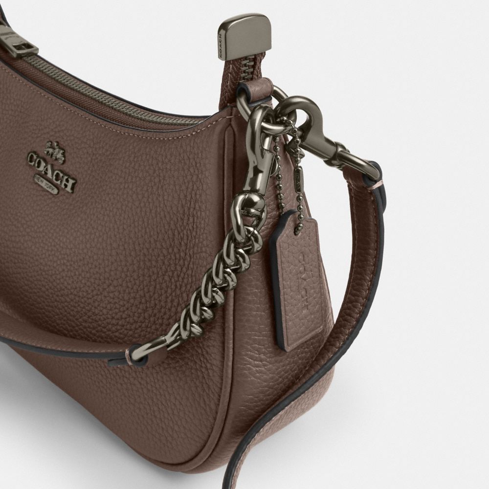 Coach Teri Shoulder Bag Gunmetal Dark Stone
