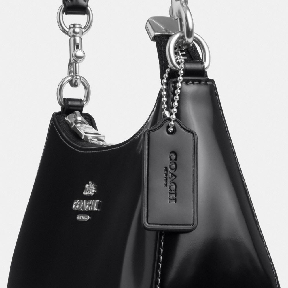 Coach Teri Shoulder Bag Silver Black