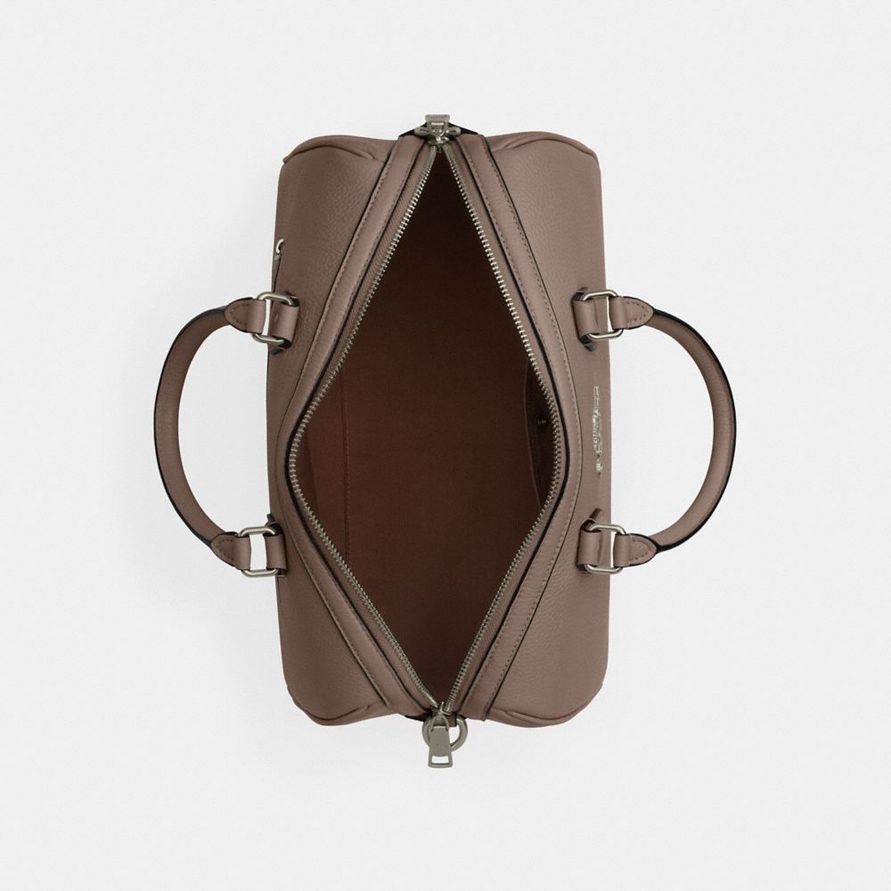 Coach Rowan Large Satchel Bag Gunmetal Dark Stone