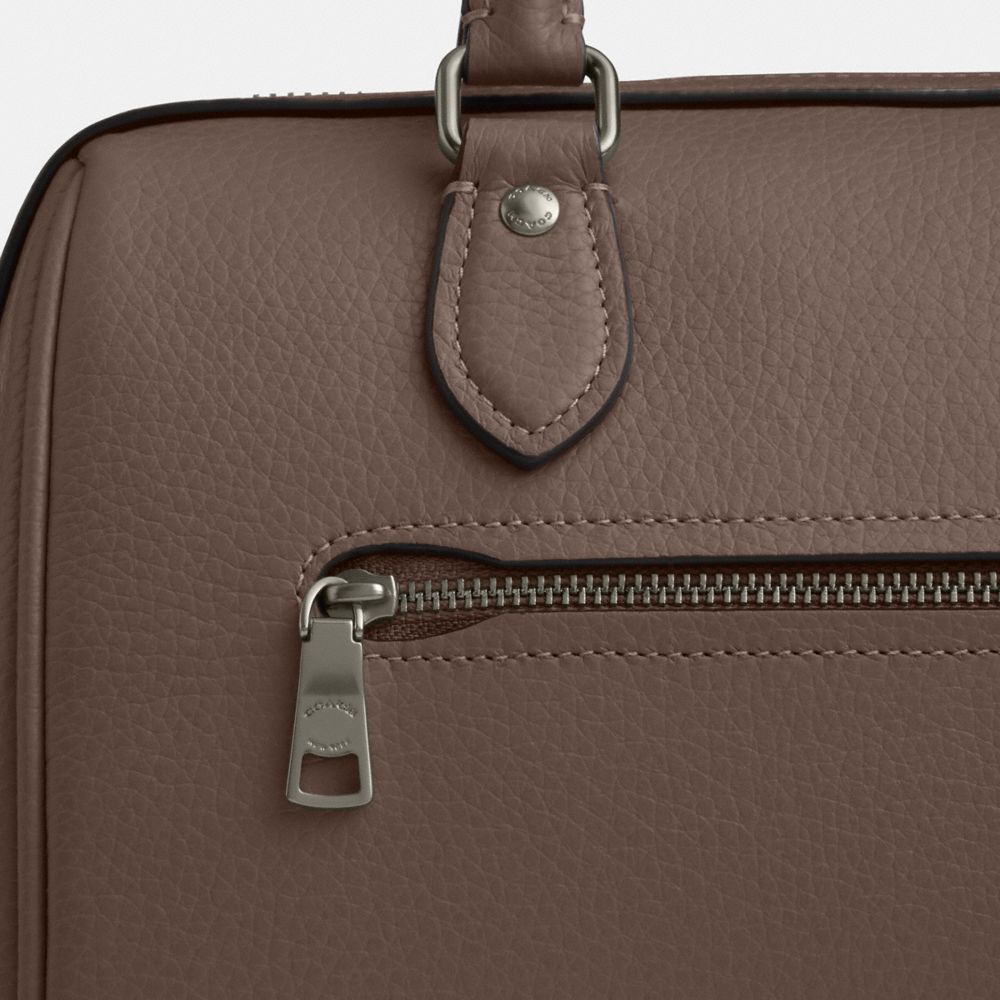 Coach Rowan Satchel Bag Gunmetal Dark Stone