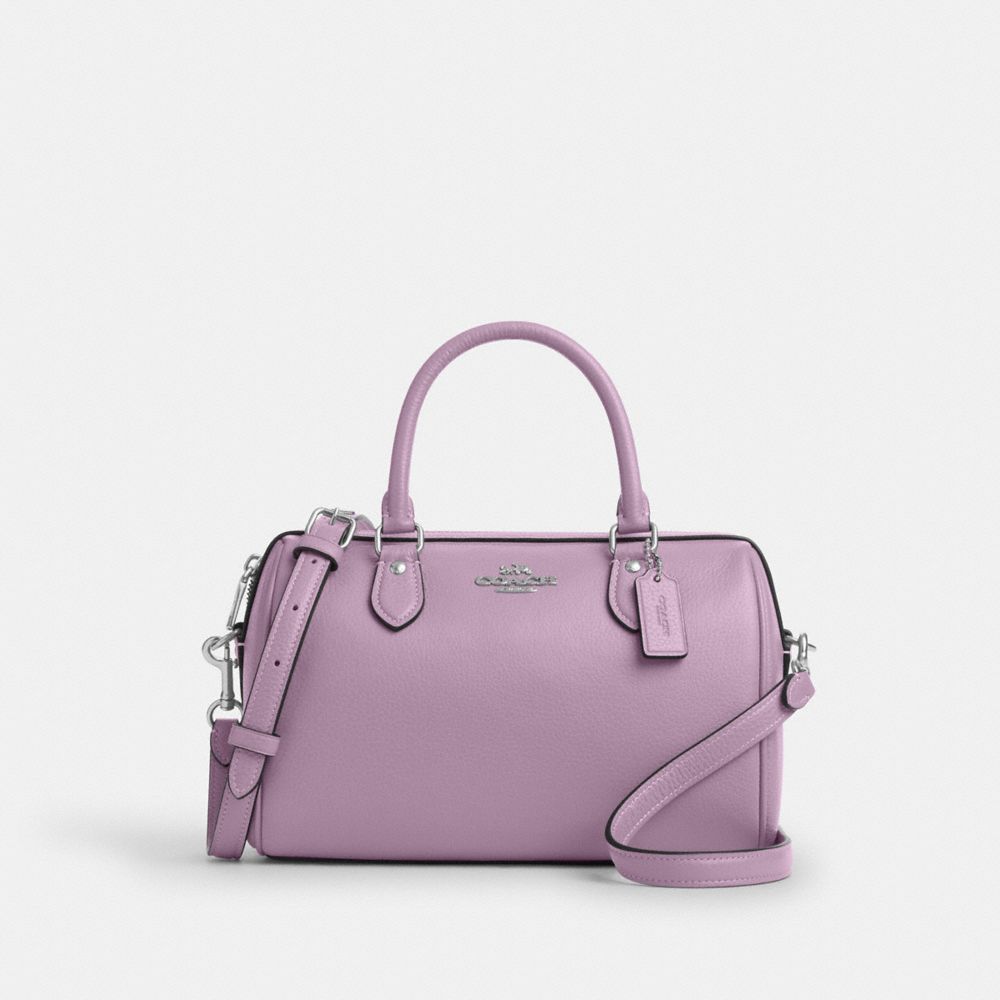 Coach Rowan Satchel Bag Silver Jasmine