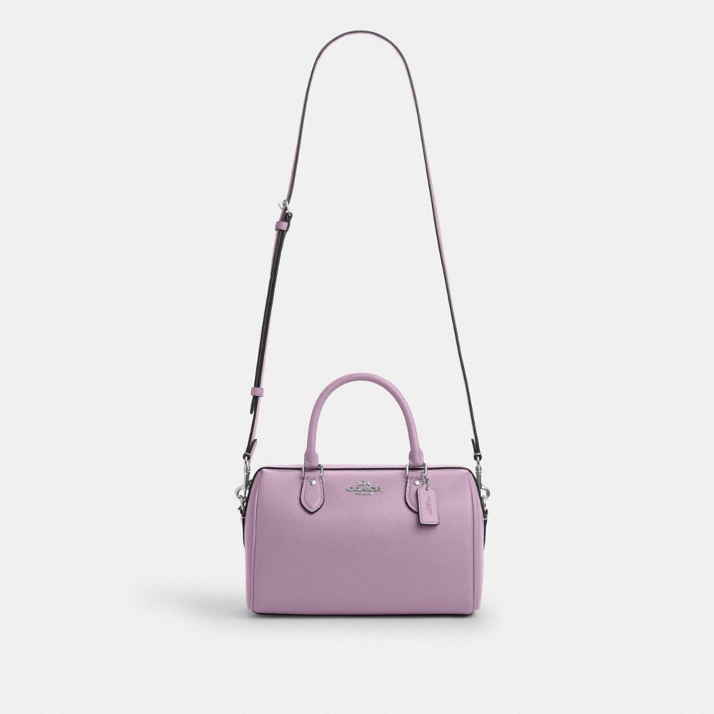 Coach Rowan Satchel Bag Silver Jasmine