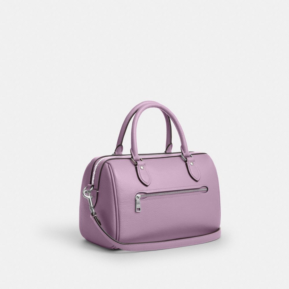 Coach Rowan Satchel Bag Silver Jasmine