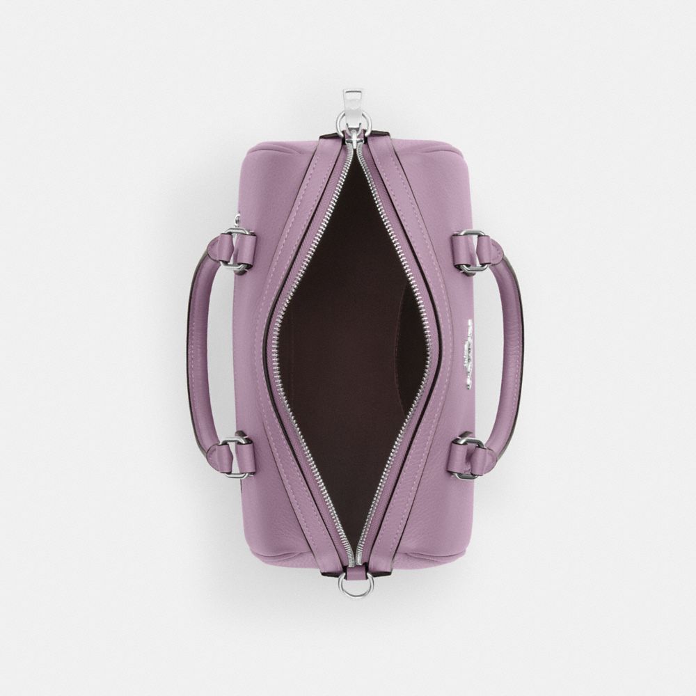 Coach Rowan Satchel Bag Silver Jasmine