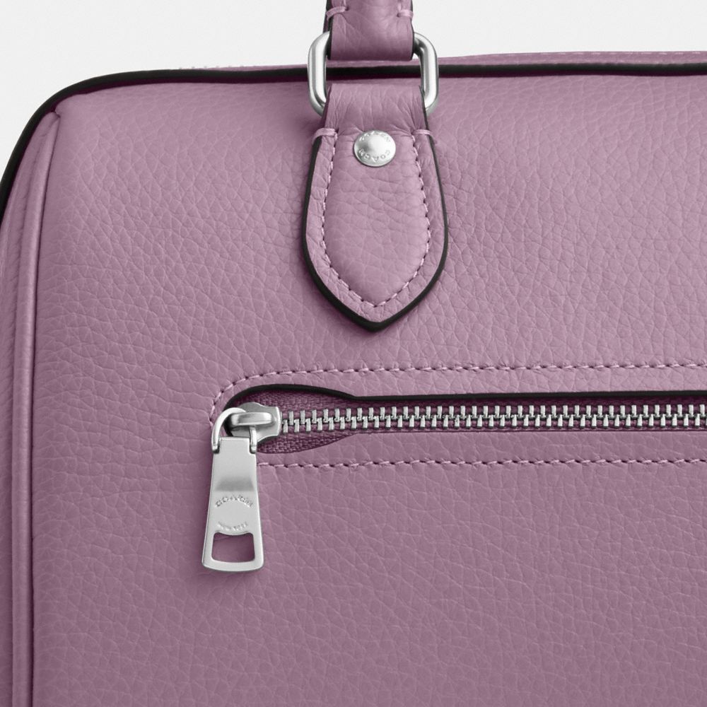 Coach Rowan Satchel Bag Silver Jasmine
