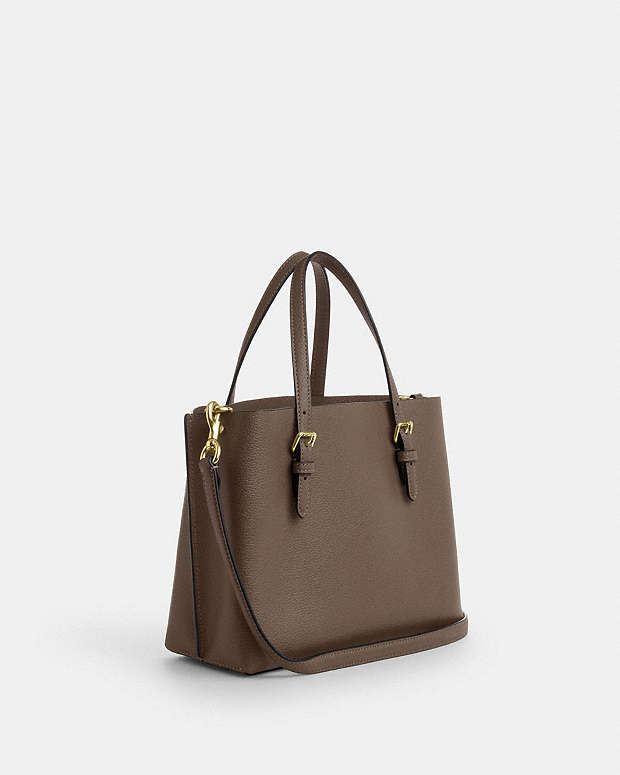 Mollie Tote Bag 25 Leather-Gold-Dark Stone Leather-Gold-Dark Stone