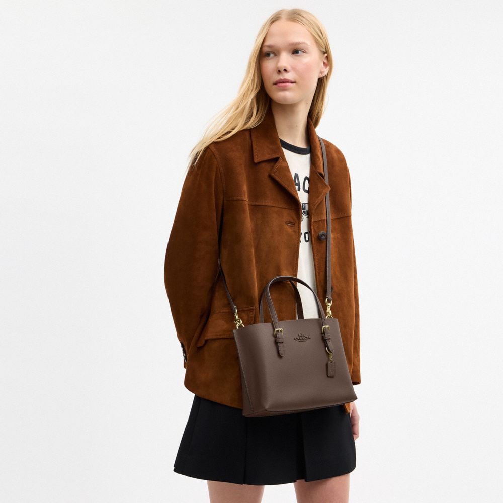 Coach Mollie Tote Bag 25 Gold Dark Stone