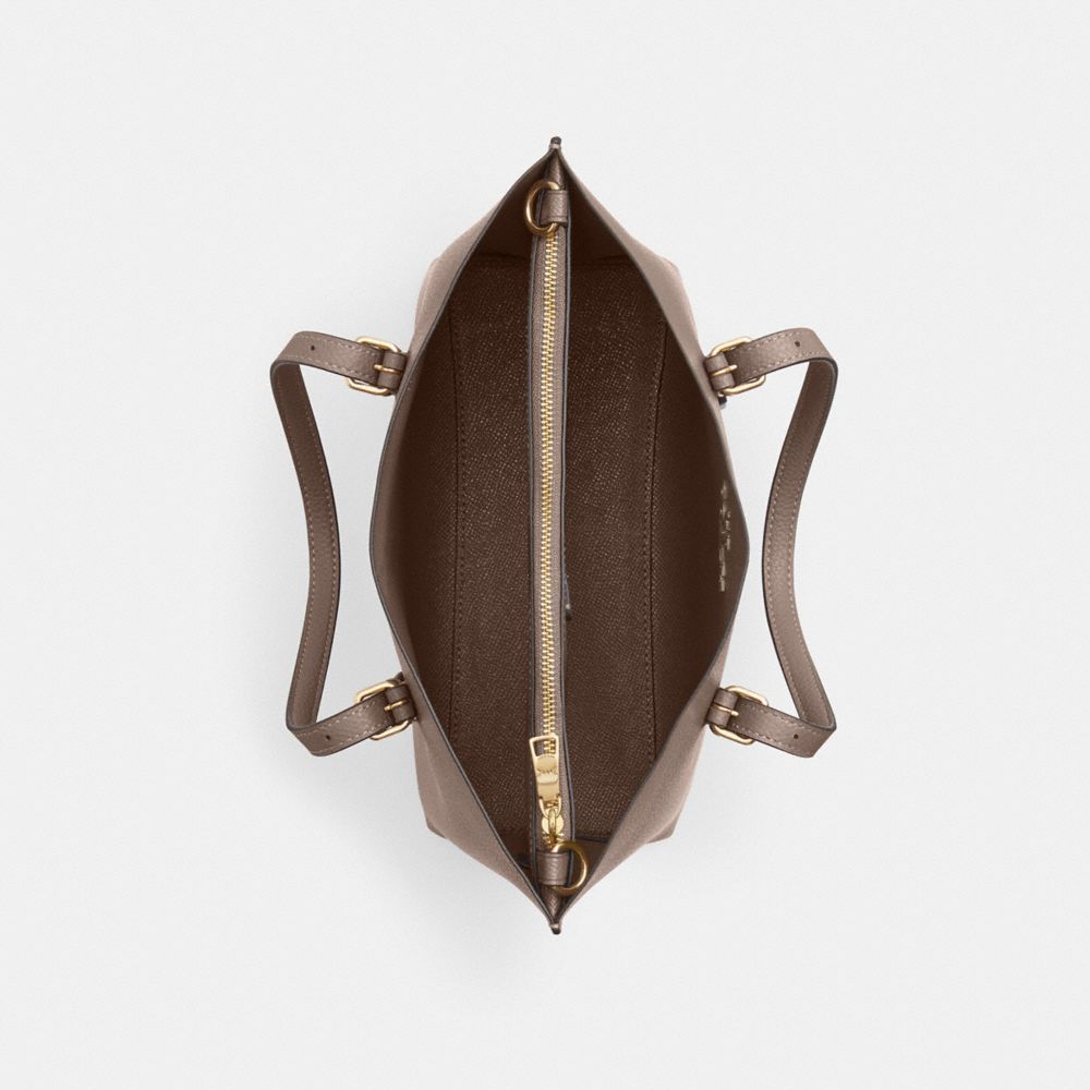 Coach Mollie Tote Bag 25 Gold Dark Stone