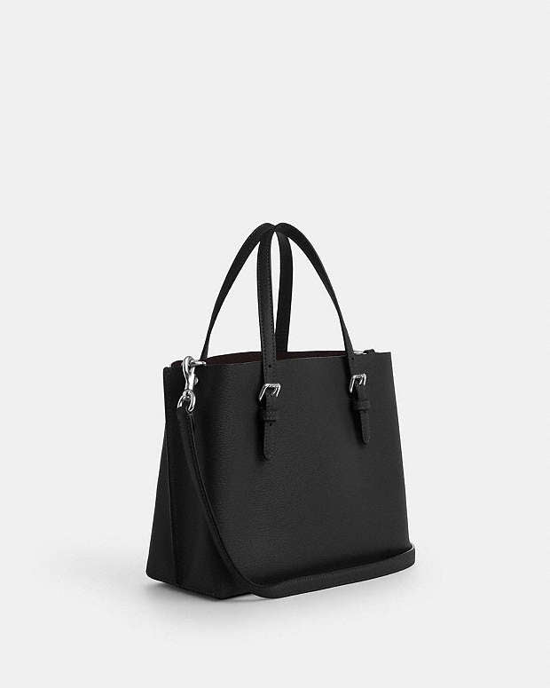 Mollie Tote Bag 25 Leather-Silver-Black Leather-Silver-Black
