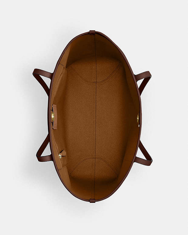 City Tote Bag In Signature Canvas Signature Canvas-Gold-Tan-Brown Signature Canvas-Gold-Tan-Brown