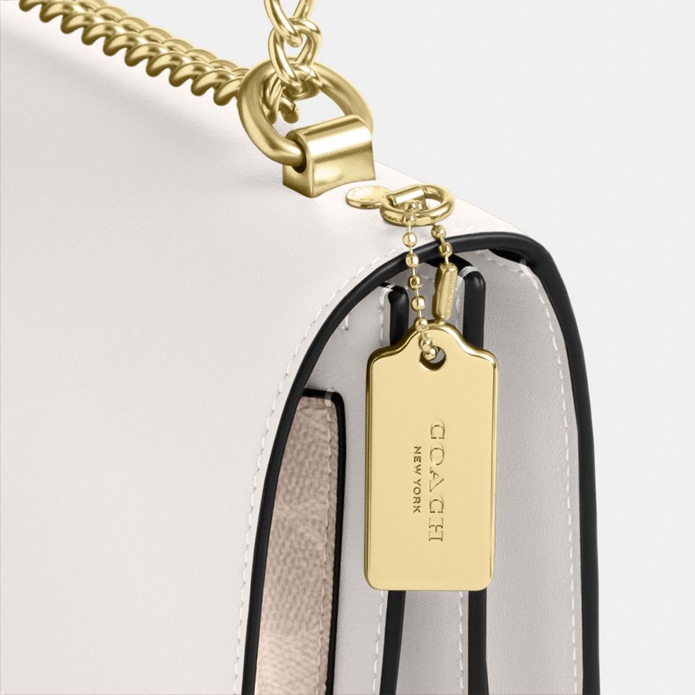 Coach Klare Crossbody Bag In Signature Canvas Gold Sand Chalk