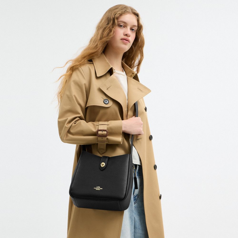 Coach Hadley Convertible Crossbody Bag Gold Black