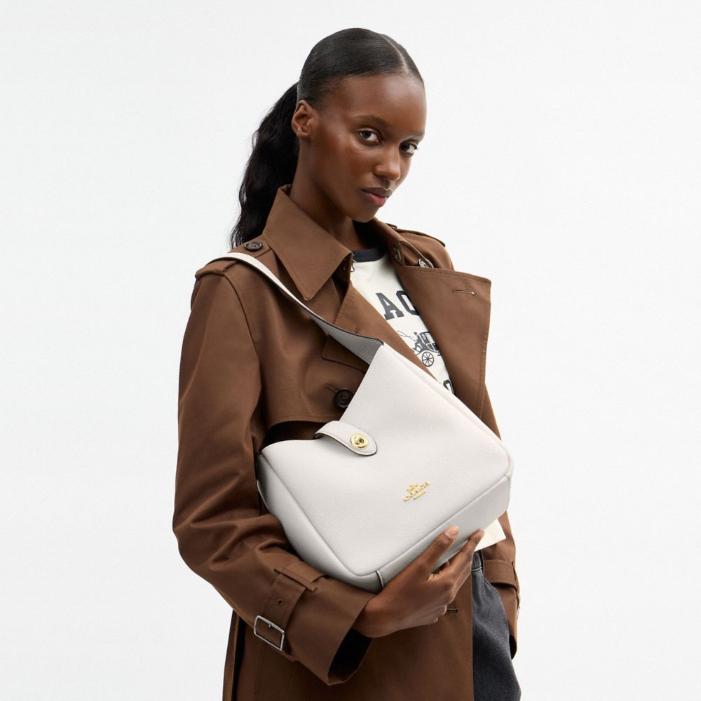 Coach Hadley Convertible Crossbody Bag Gold Chalk