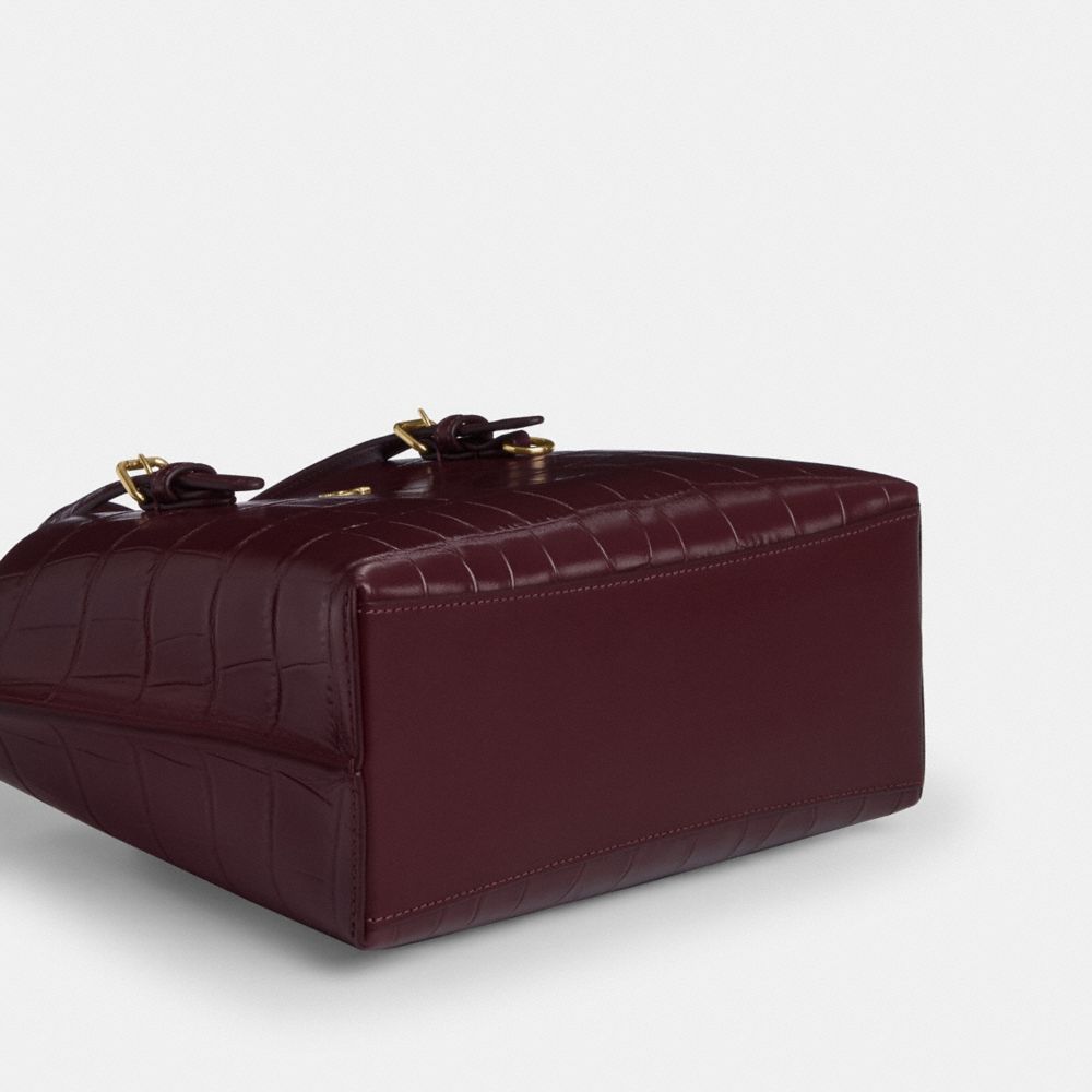 Coach Mollie Tote Bag 25 Im Dark Wine