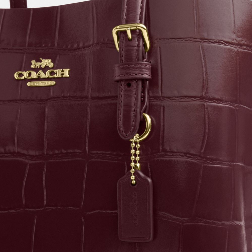 Coach Mollie Tote Bag 25 Im Dark Wine